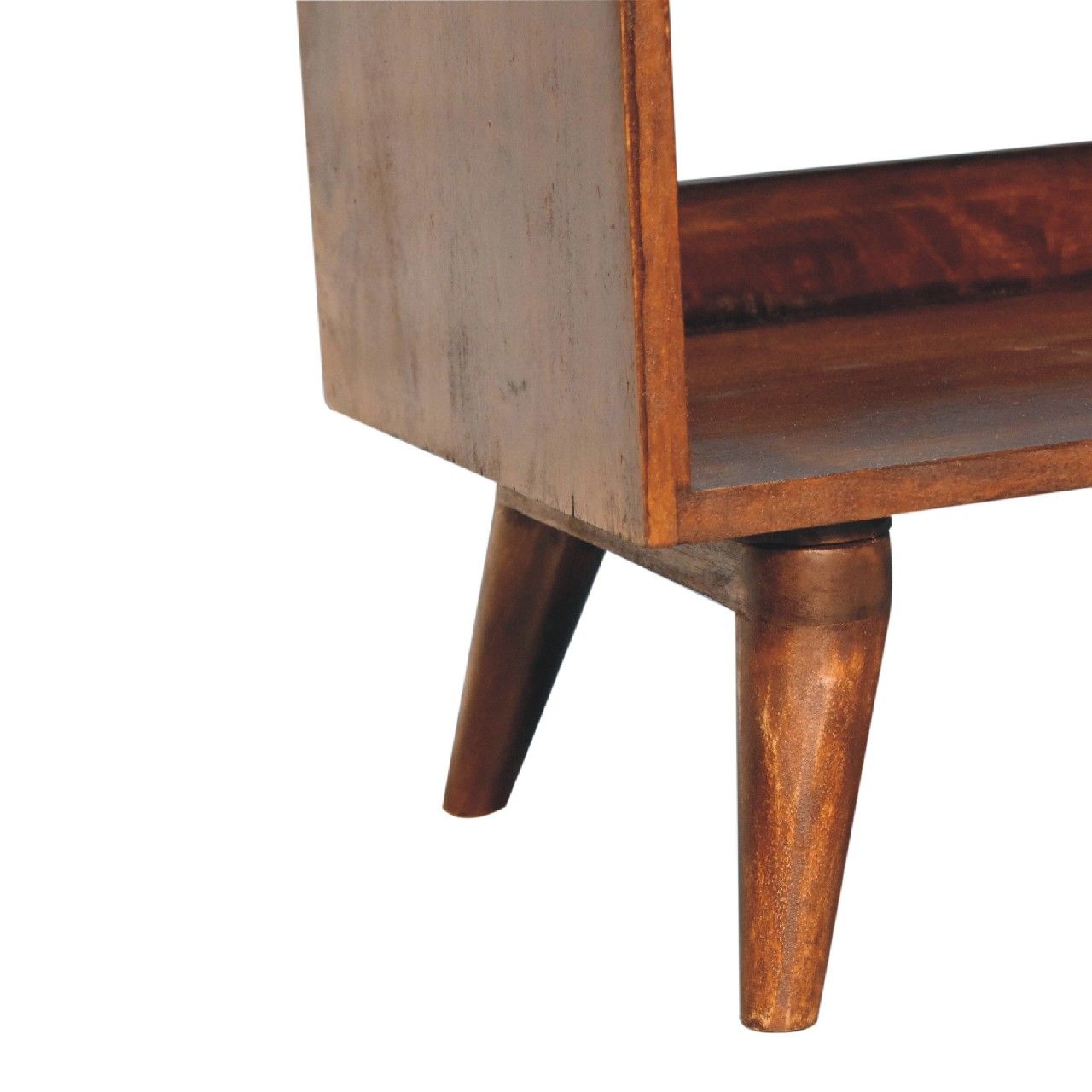 Mango Wood Upholstered Bench