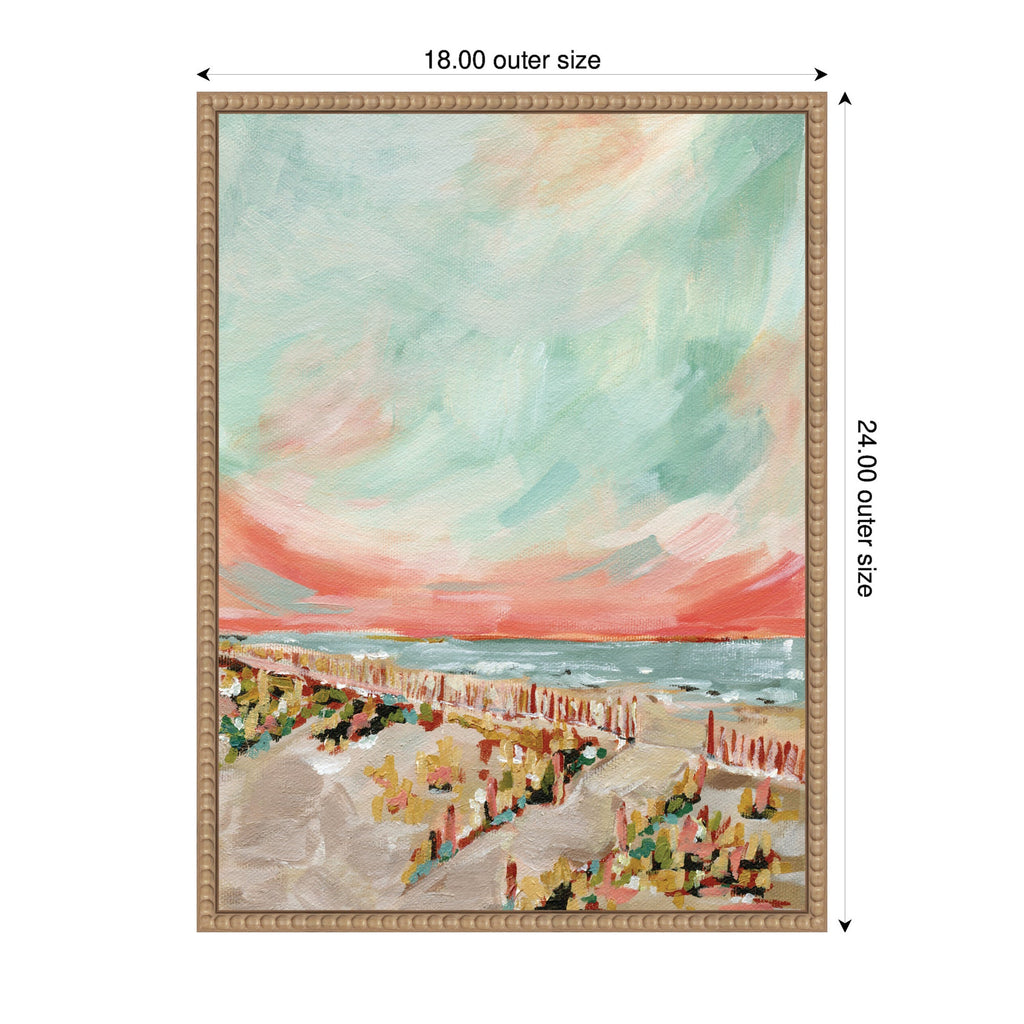 Sylvie Landscape 03 Beach Framed Canvas by Annie Quigley