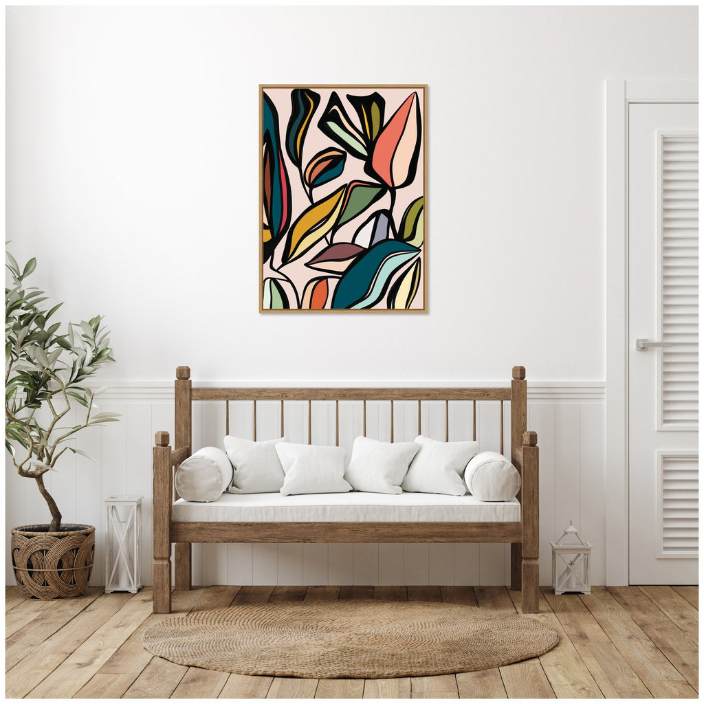 Fanciful Ficus Expansion by Alicia Bock Framed Canvas Wall Art Print