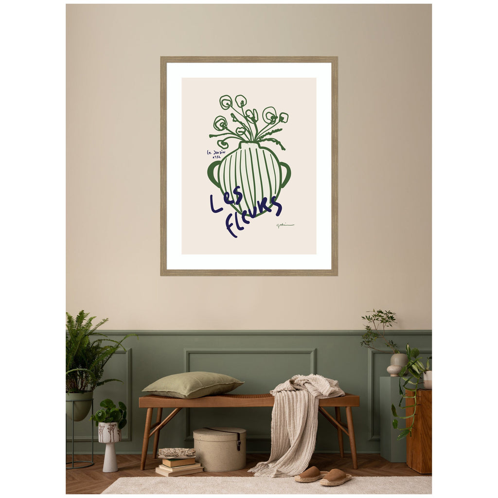 Le Jardin by Gabrielly Guedes Framed Wall Art Print