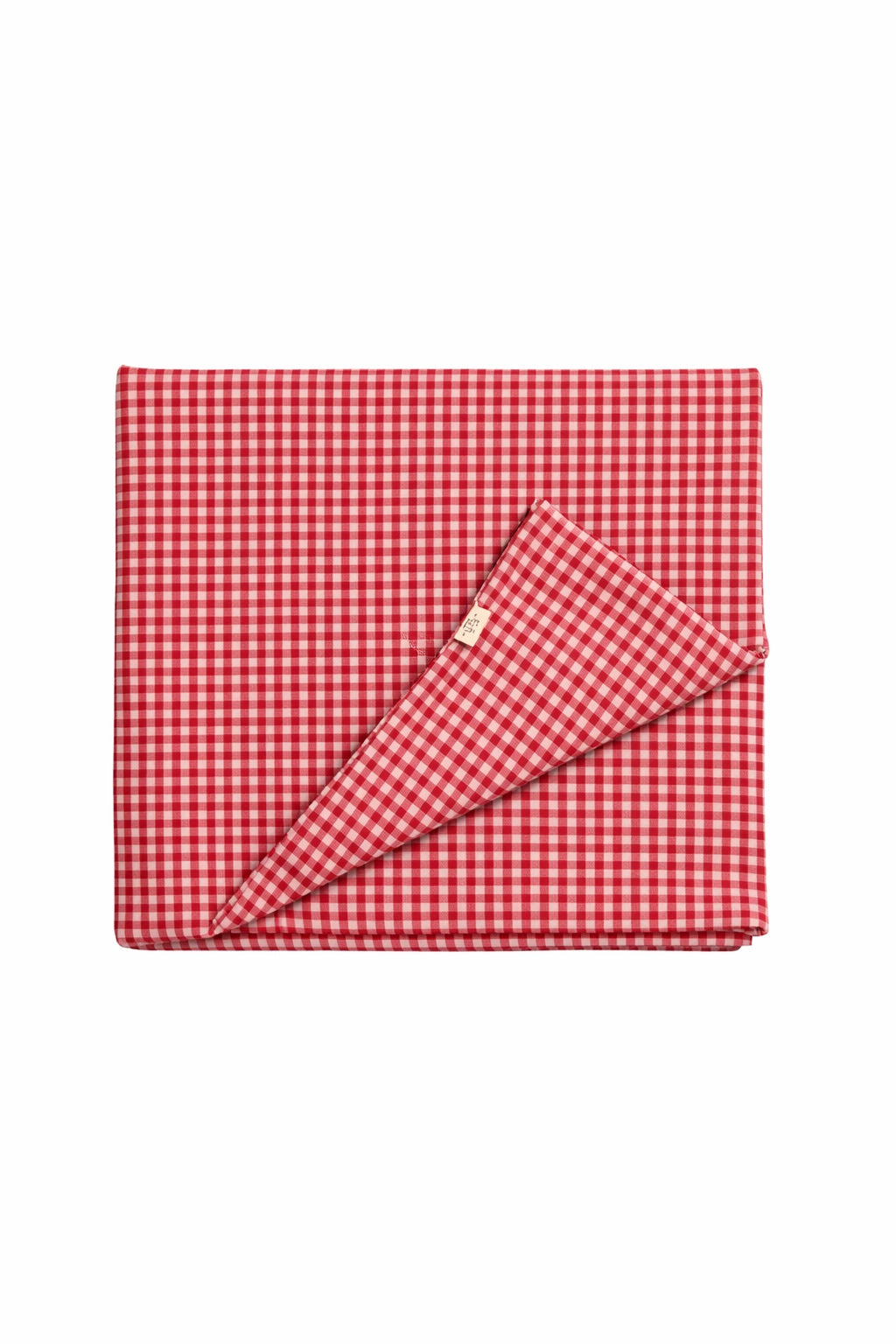 Red White Gingham Crib Quilted Blanket