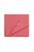 Red White Gingham Crib Quilted Blanket