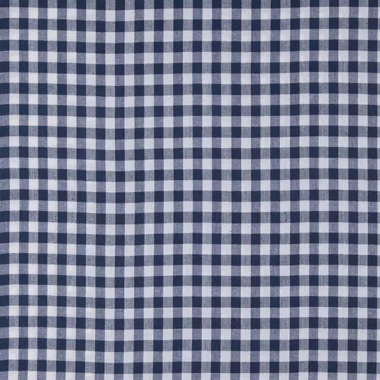 Navy Blue Gingham Crib Sheet
