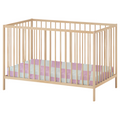 Pink & White Checkered Crib Sheet