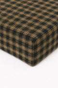 Green Plaid Crib Sheet