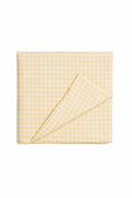 Yellow White Gingham Crib Quilted Blanket