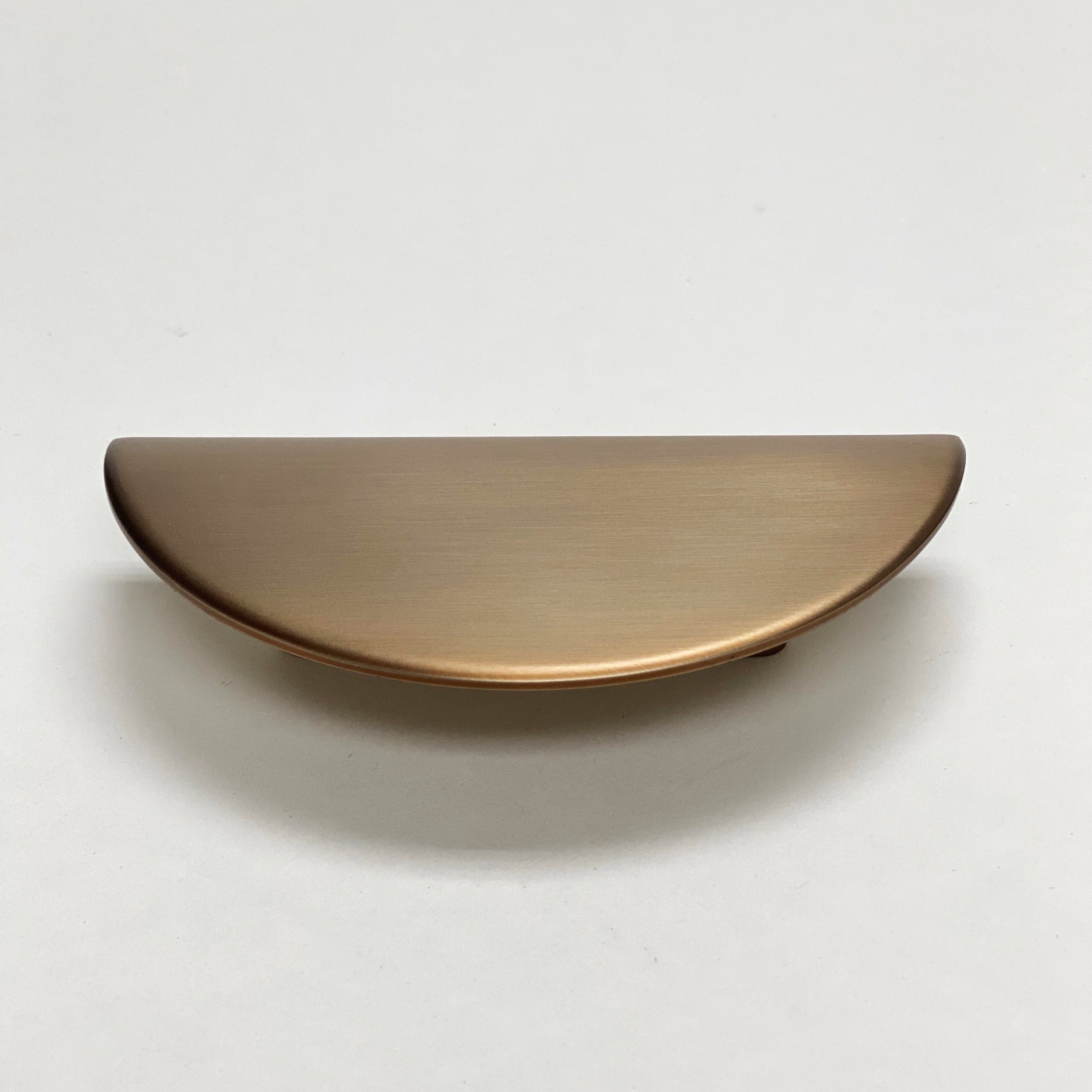 Brushed Bronze "Horizon" Semi-circle Drawer Pulls