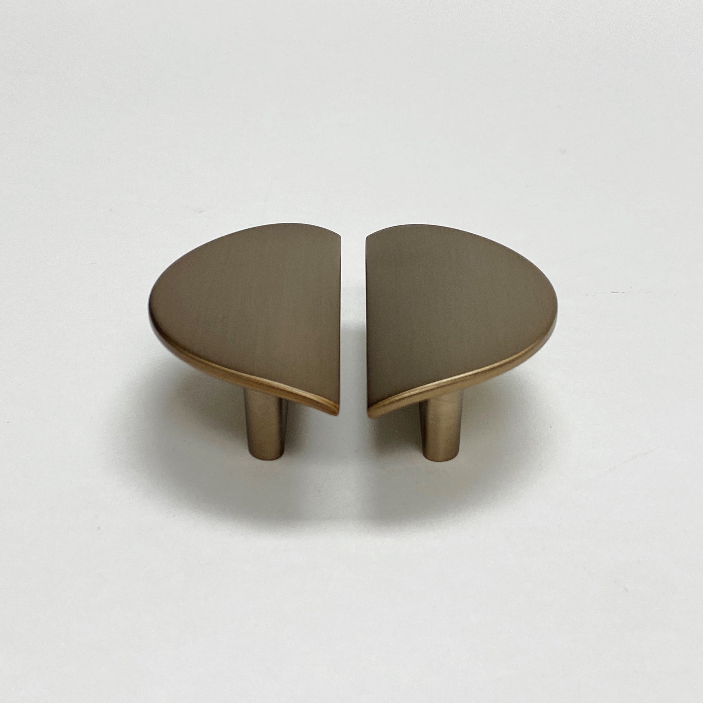 Brushed Bronze "Horizon" Semi-circle Drawer Pulls