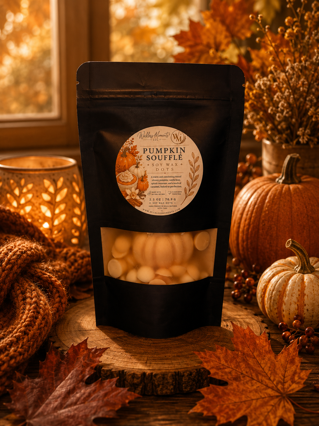 Pumpkin Soufflé Soy Wax Dots | 2.5 oz