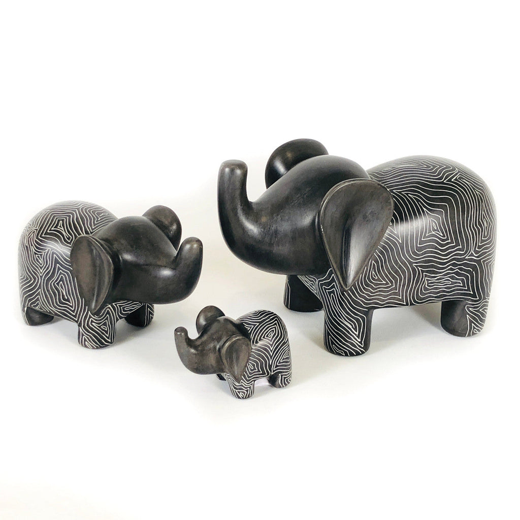 Graphic Gray Elephant - Soapstone