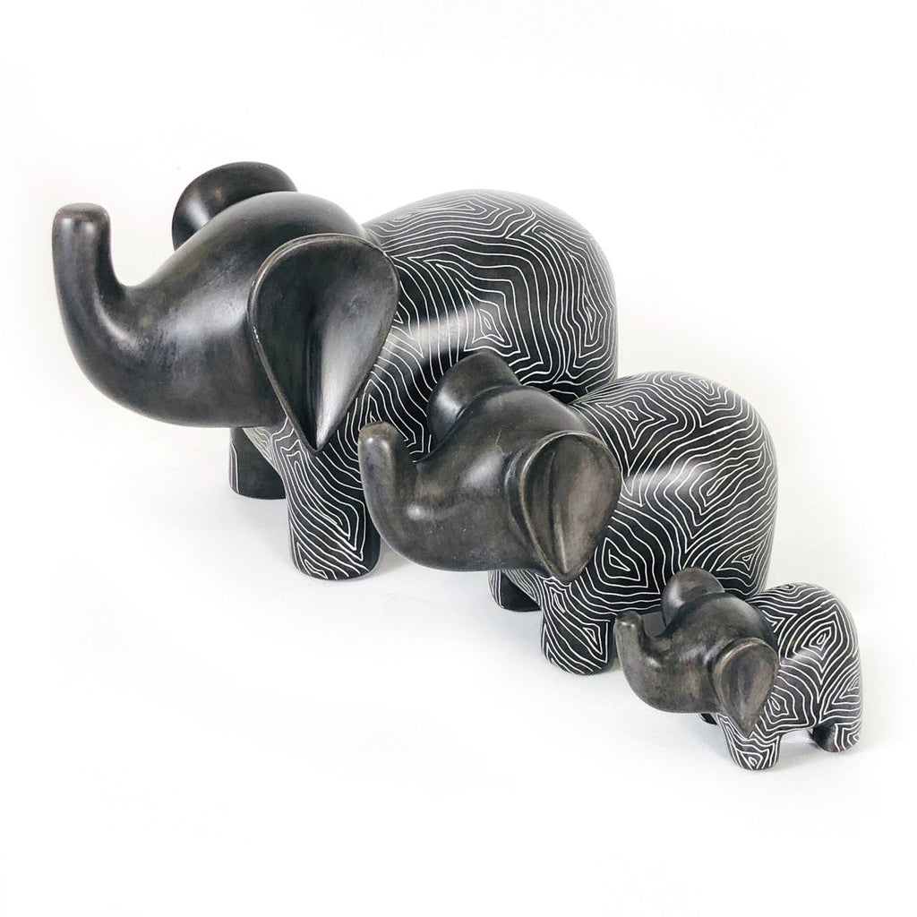 Graphic Gray Elephant - Soapstone