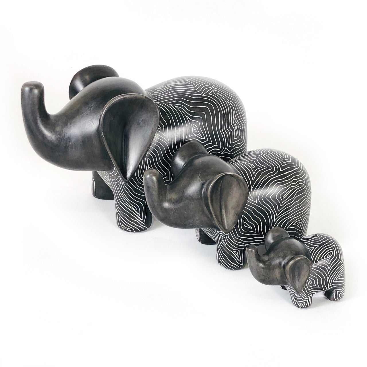 Graphic Gray Elephant - Soapstone