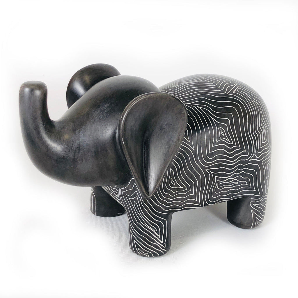 Graphic Gray Elephant - Soapstone