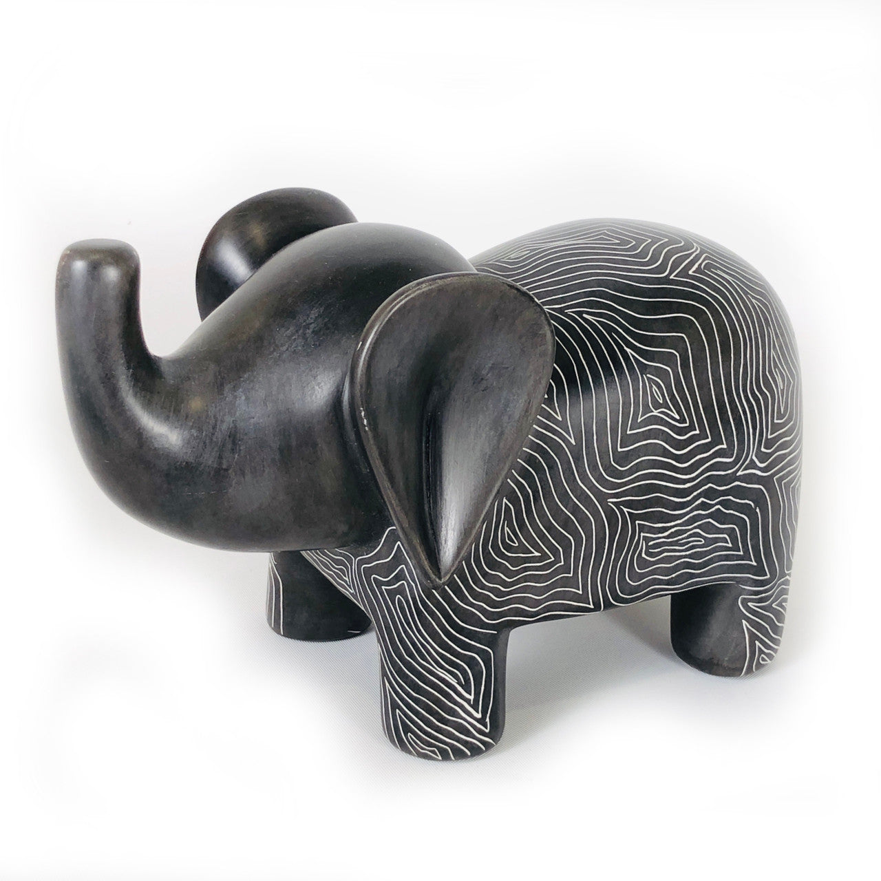 Graphic Gray Elephant - Soapstone