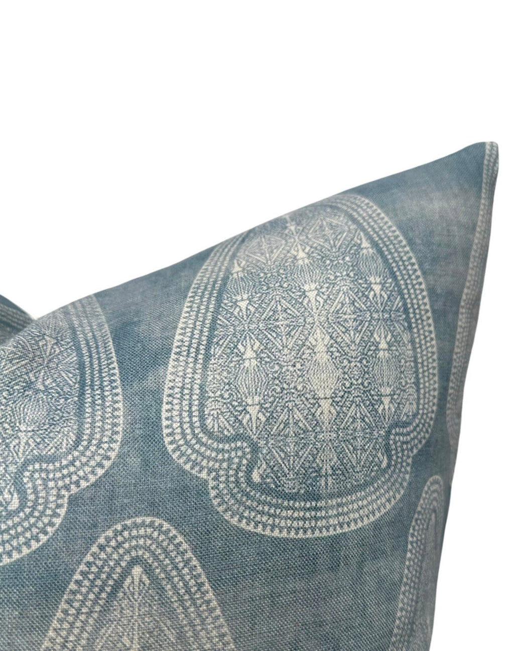 Artemis Distressed Pillow Cover in Lake Blue, Susan Connor Textiles