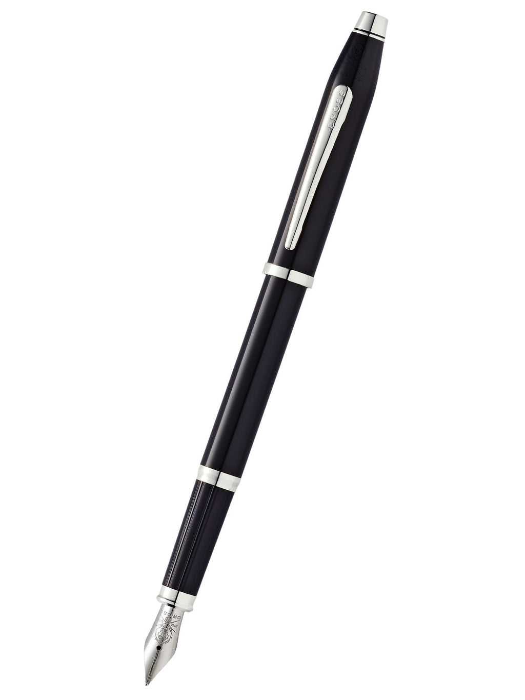 Cross Century II Black Lacquer Fountain Pen — Medium Nib