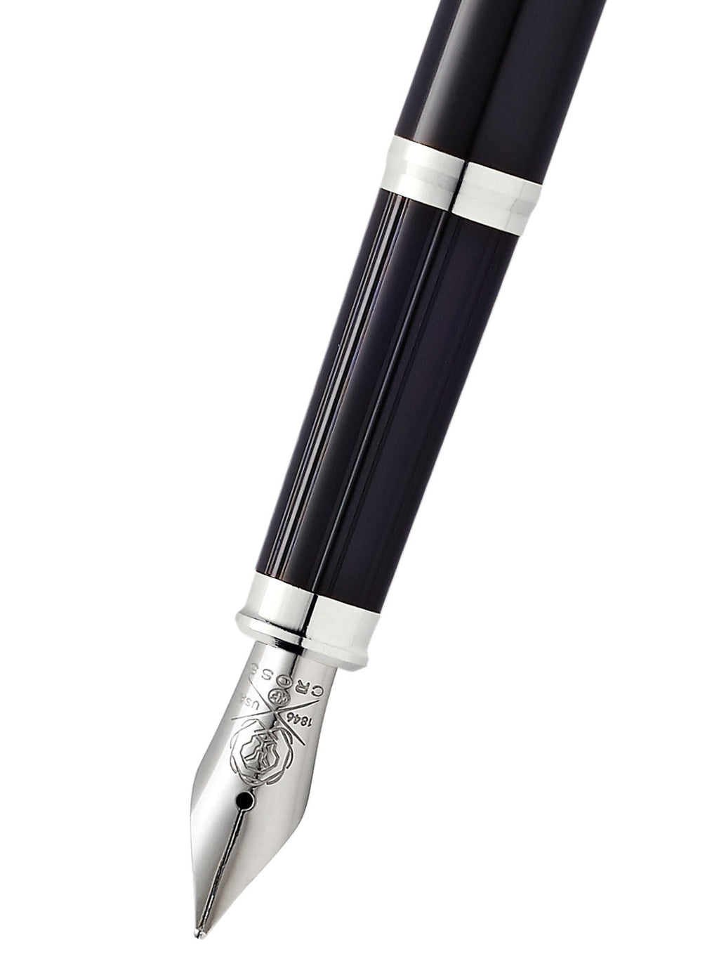 Cross Century II Black Lacquer Fountain Pen — Medium Nib