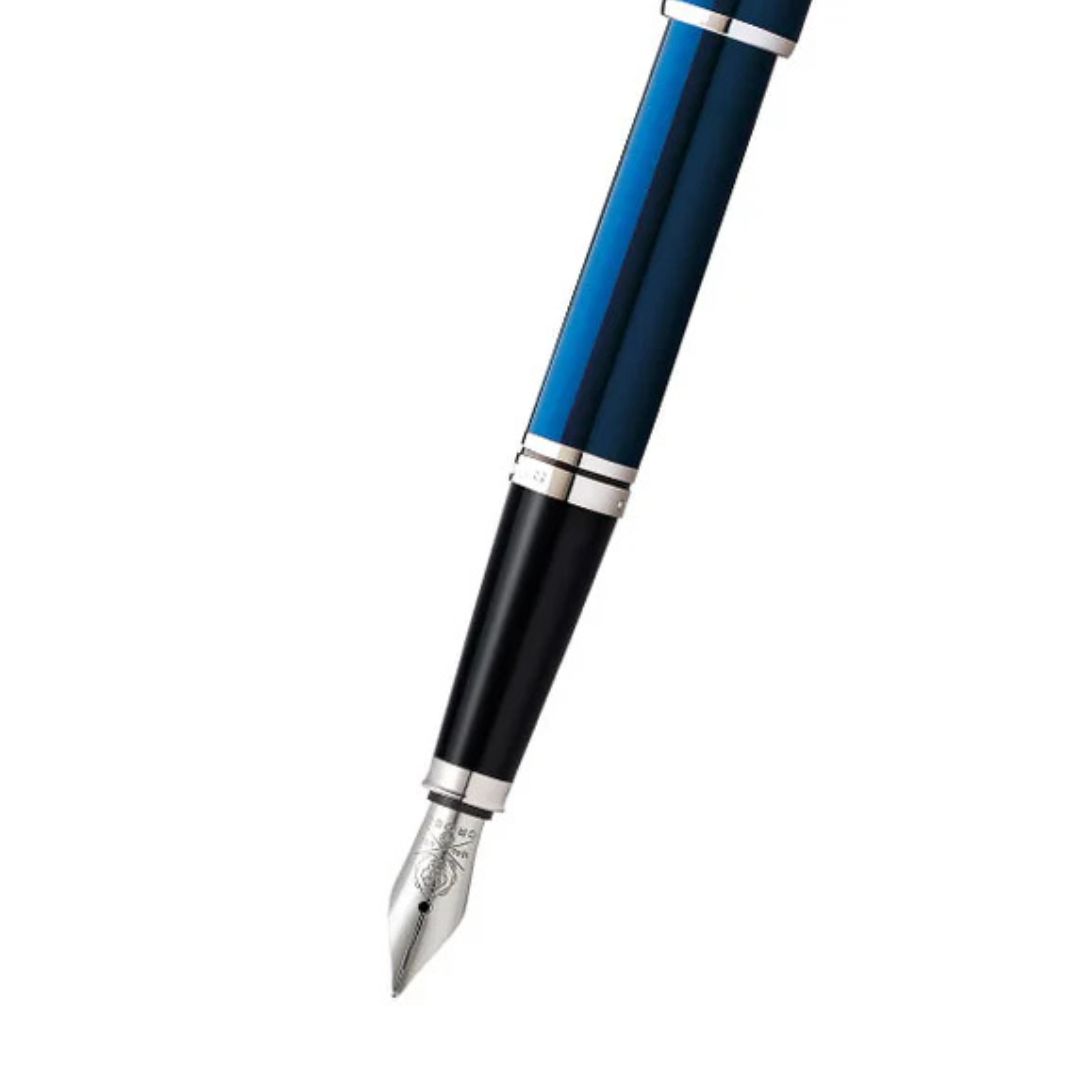 Cross Coventry Blue Lacquer Fountain Pen — Fine Nib