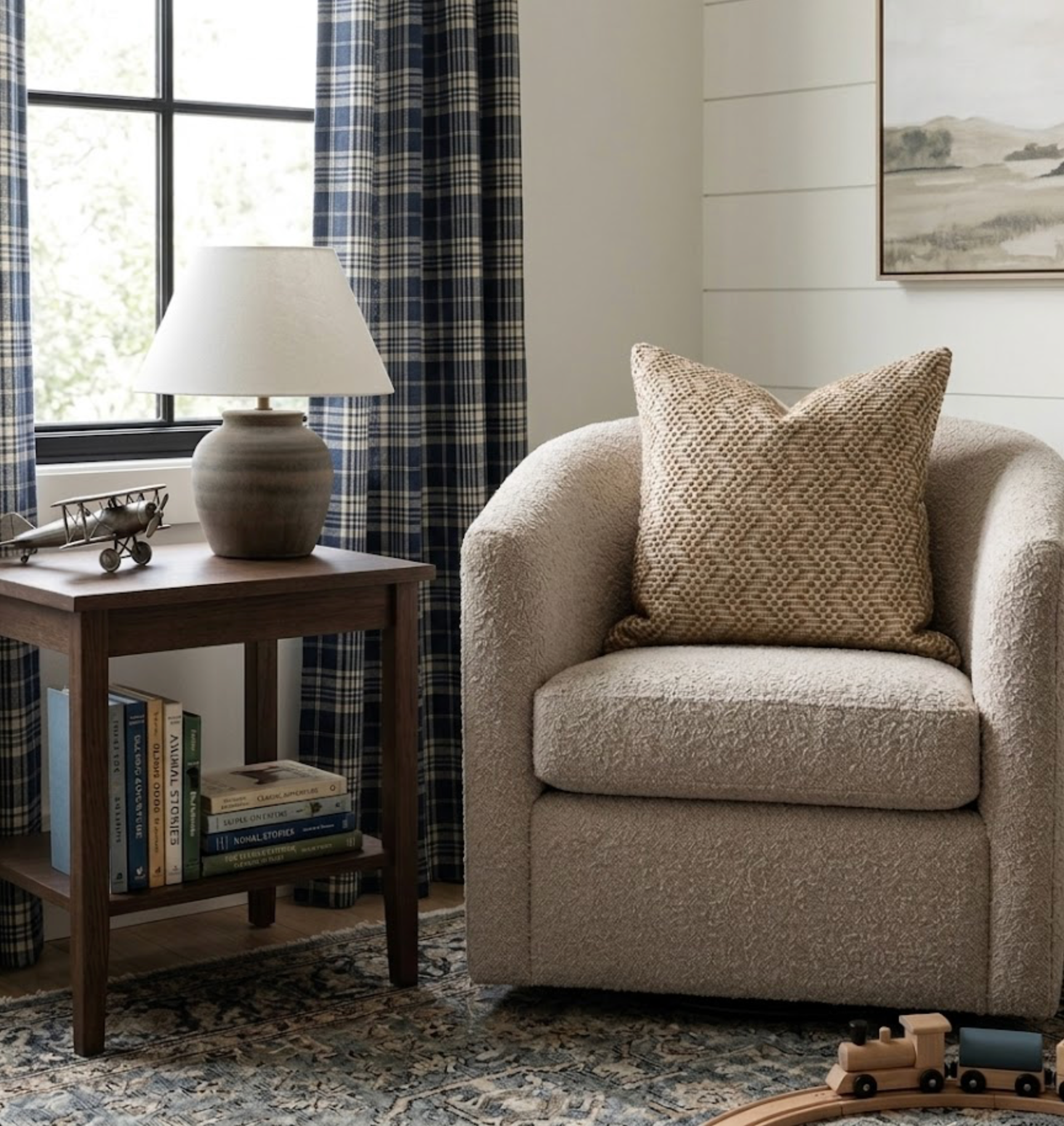 Audley Woven Pillow Cover in Sand, Schumacher Textiles