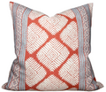 Austin Pillow Cover in Coral, Thibaut Pillows
