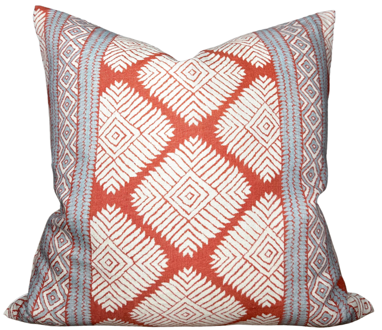 Austin Pillow Cover in Coral, Thibaut Pillows