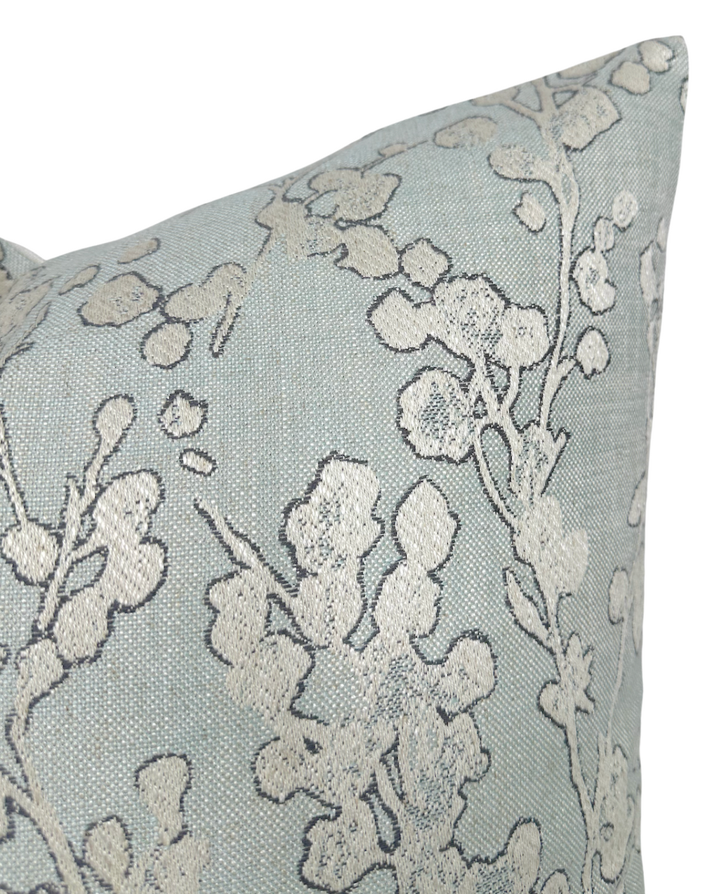 Aylin Floral Pillow Cover in Eucalyptus, Villa Nova Textiles
