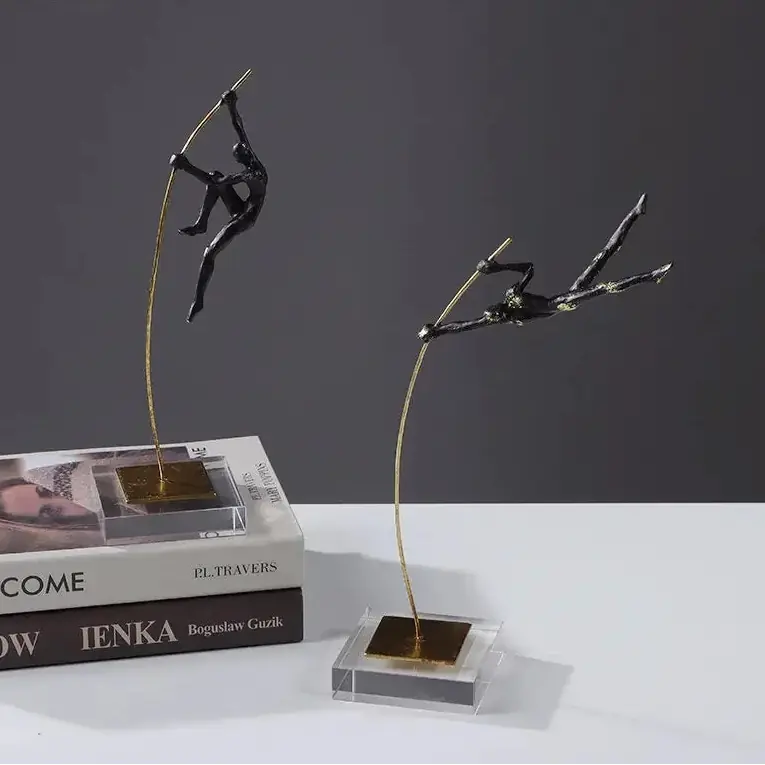 Abstract Acrobat Hanging Ring Sculpture