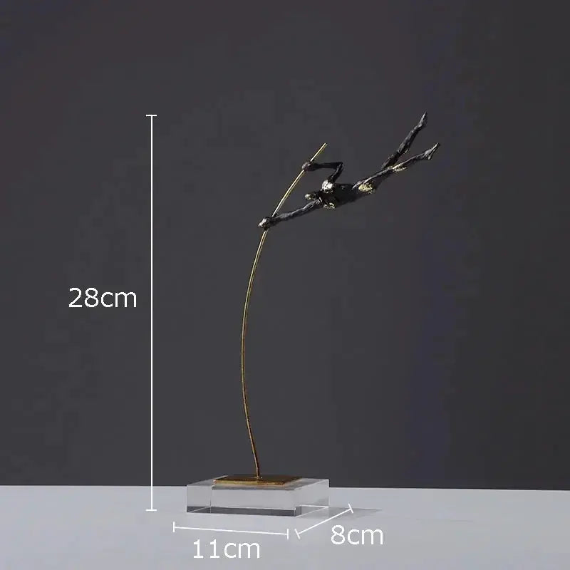 Abstract Acrobat Hanging Ring Sculpture