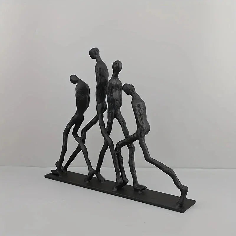 Abstract Ascending Figures Sculpture for Modern Home Decor