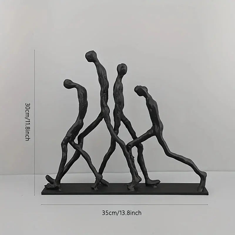 Abstract Ascending Figures Sculpture for Modern Home Decor