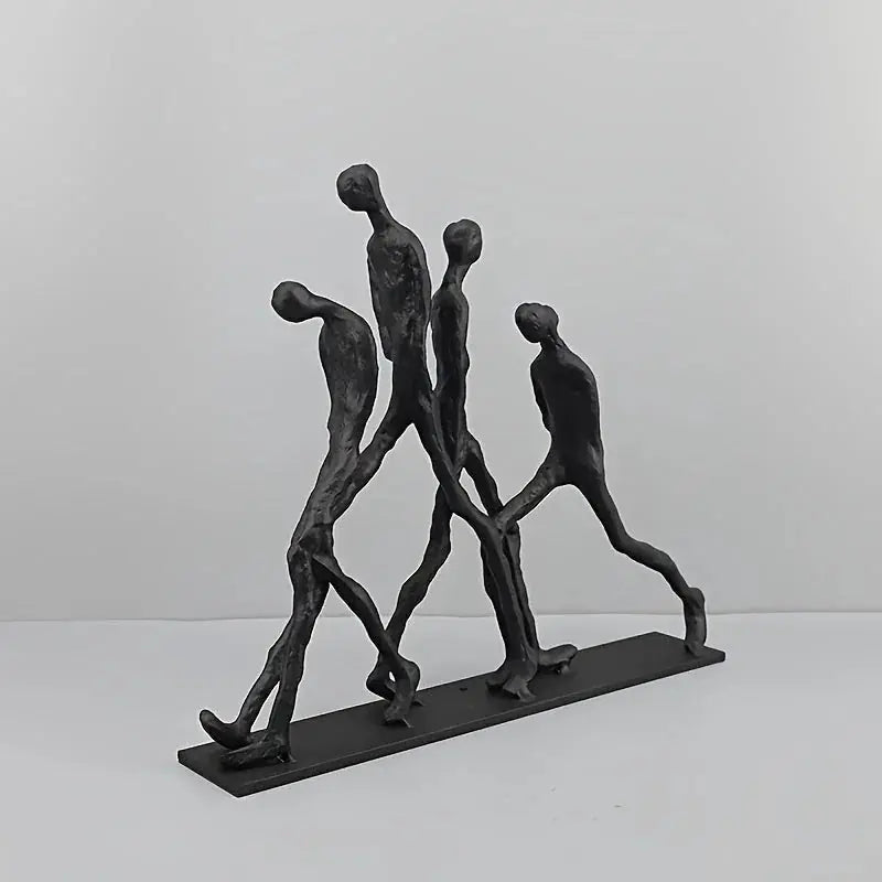 Abstract Ascending Figures Sculpture for Modern Home Decor