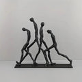Abstract Ascending Figures Sculpture for Modern Home Decor