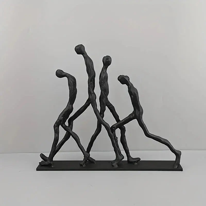 Abstract Ascending Figures Sculpture for Modern Home Decor