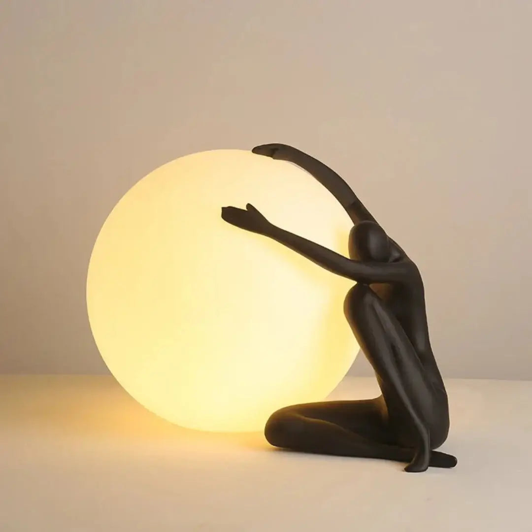Abstract Character Round Table Lamp