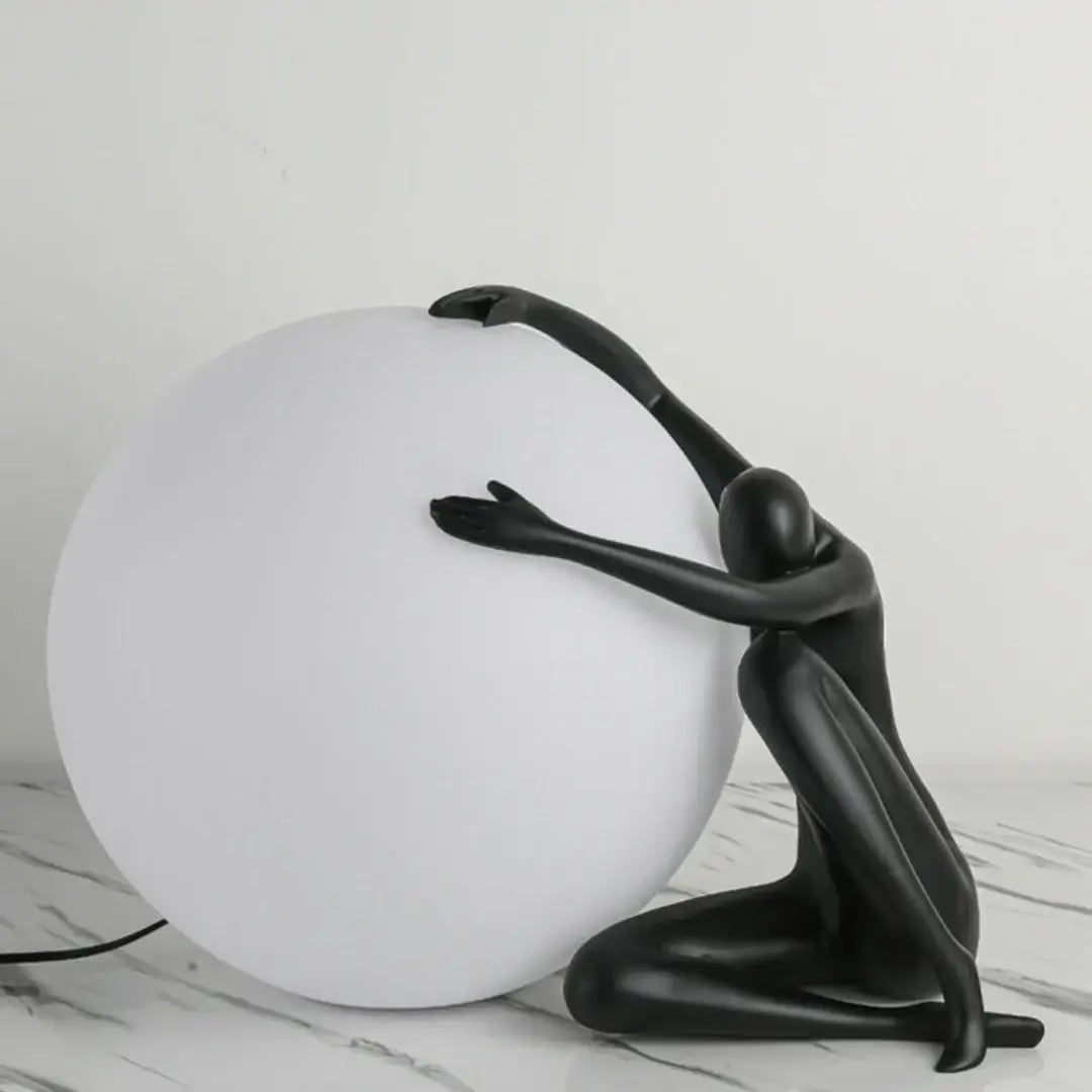 Abstract Character Round Table Lamp