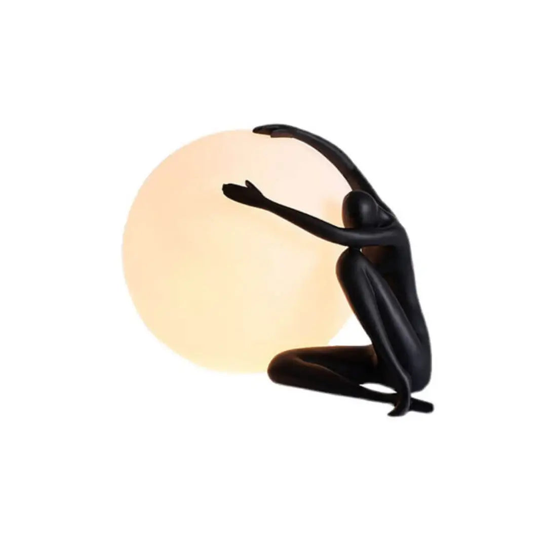 Abstract Character Round Table Lamp