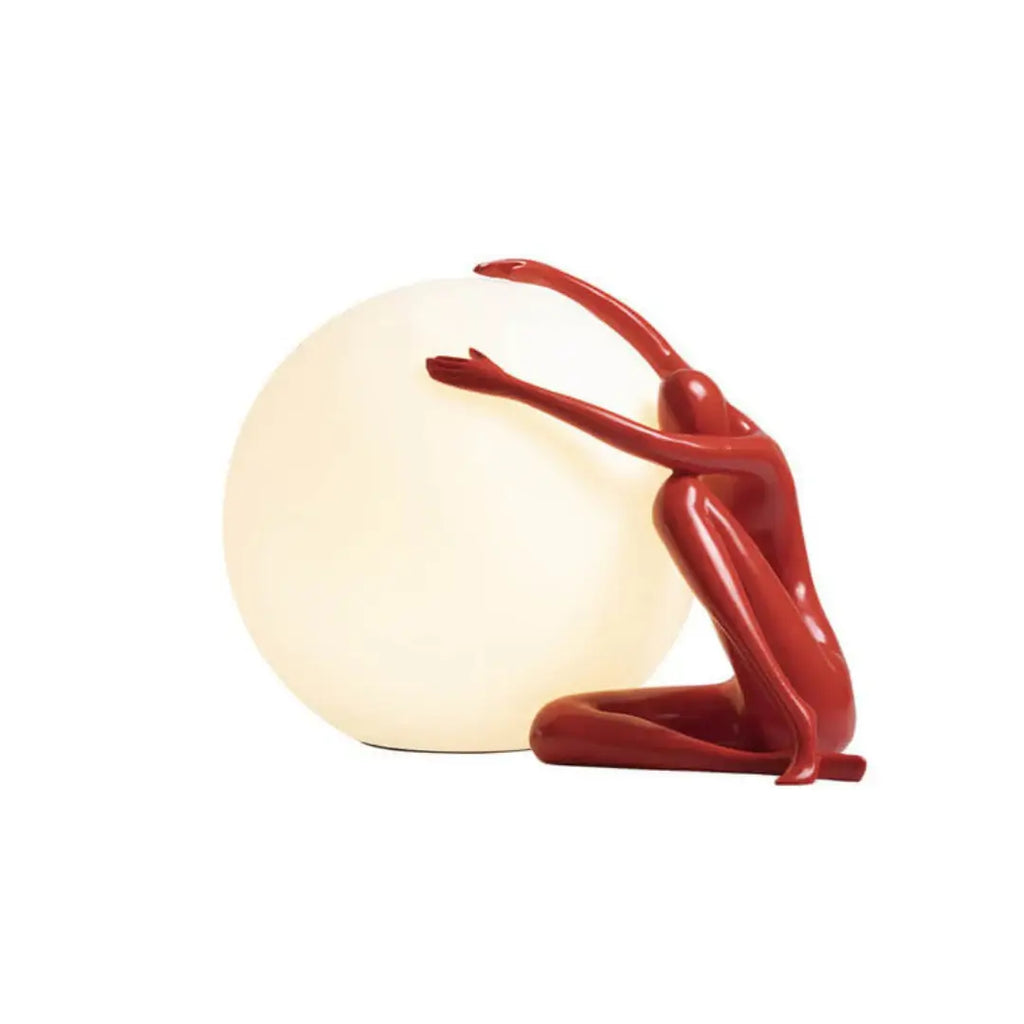 Abstract Character Round Table Lamp