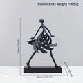 Abstract Dancing Lady Sculpture for Modern Home Decor
