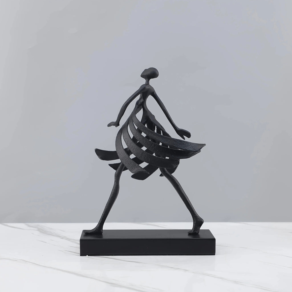 Abstract Dancing Lady Sculpture for Modern Home Decor