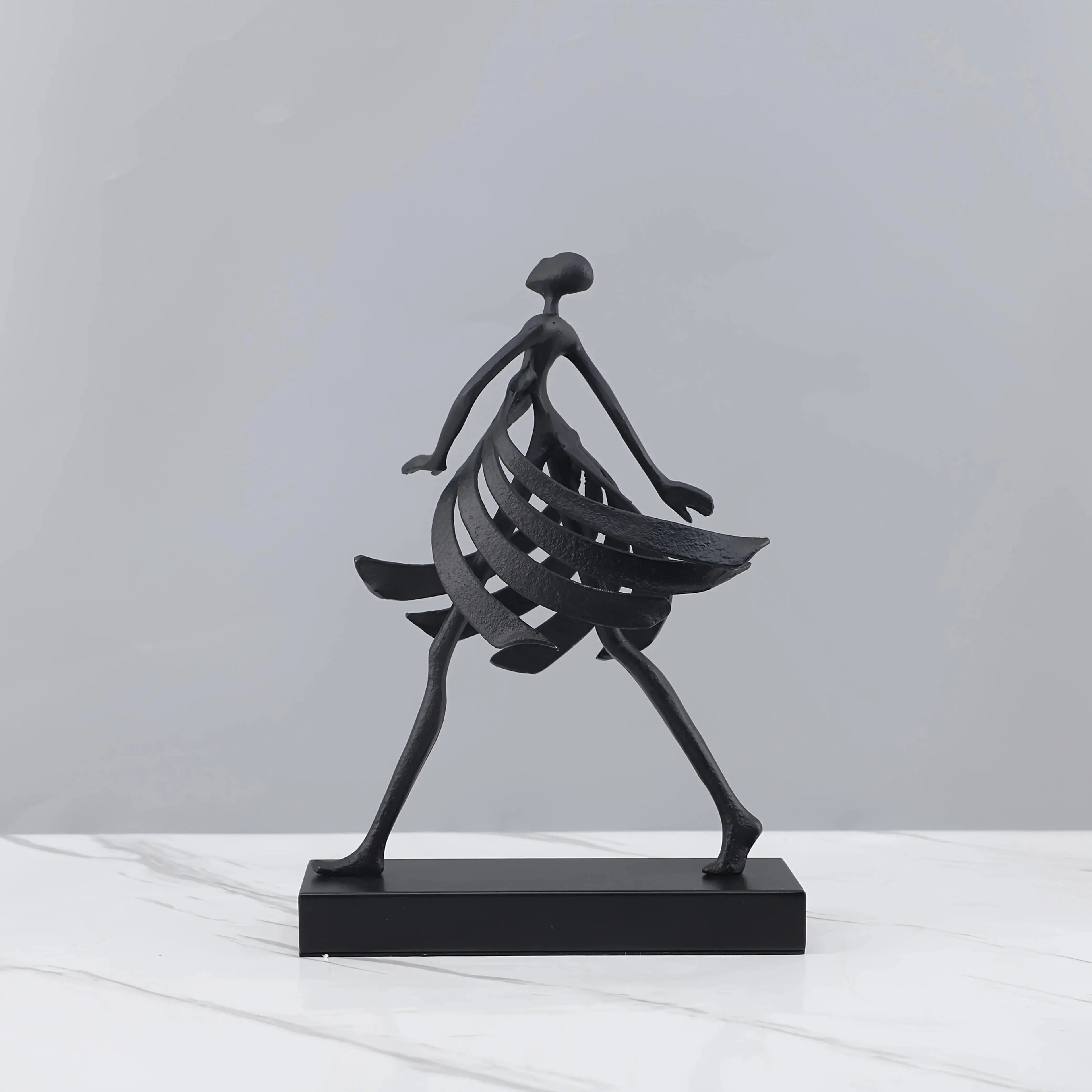 Abstract Dancing Lady Sculpture for Modern Home Decor