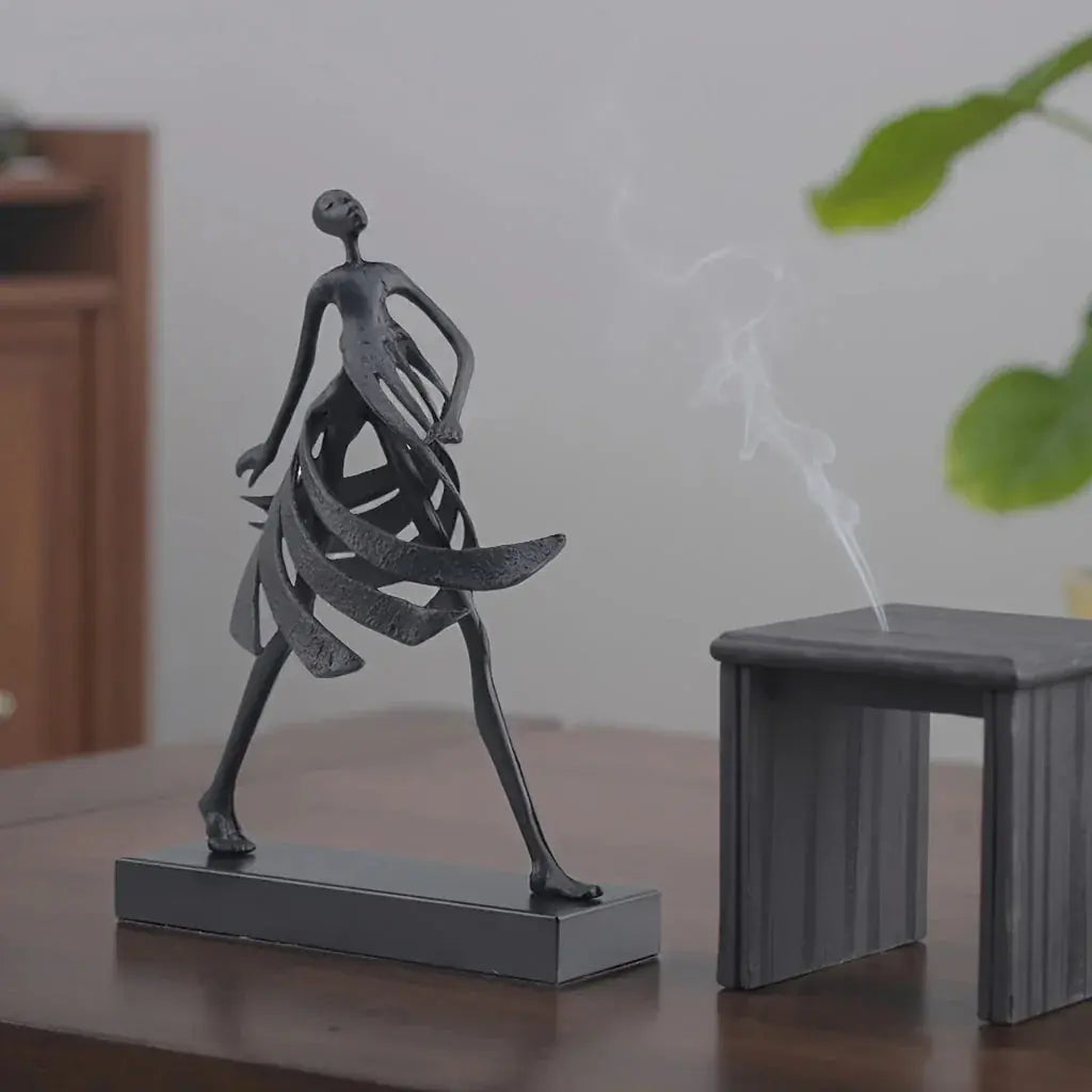 Abstract Dancing Lady Sculpture for Modern Home Decor