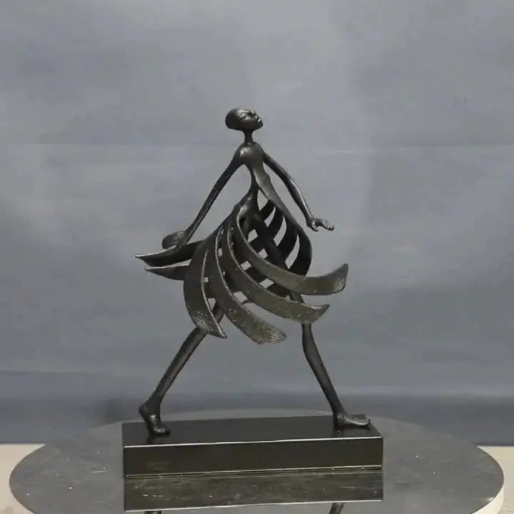 Abstract Dancing Lady Sculpture for Modern Home Decor