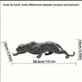 Abstract Leopard Figurine Modern Textured Table Decor