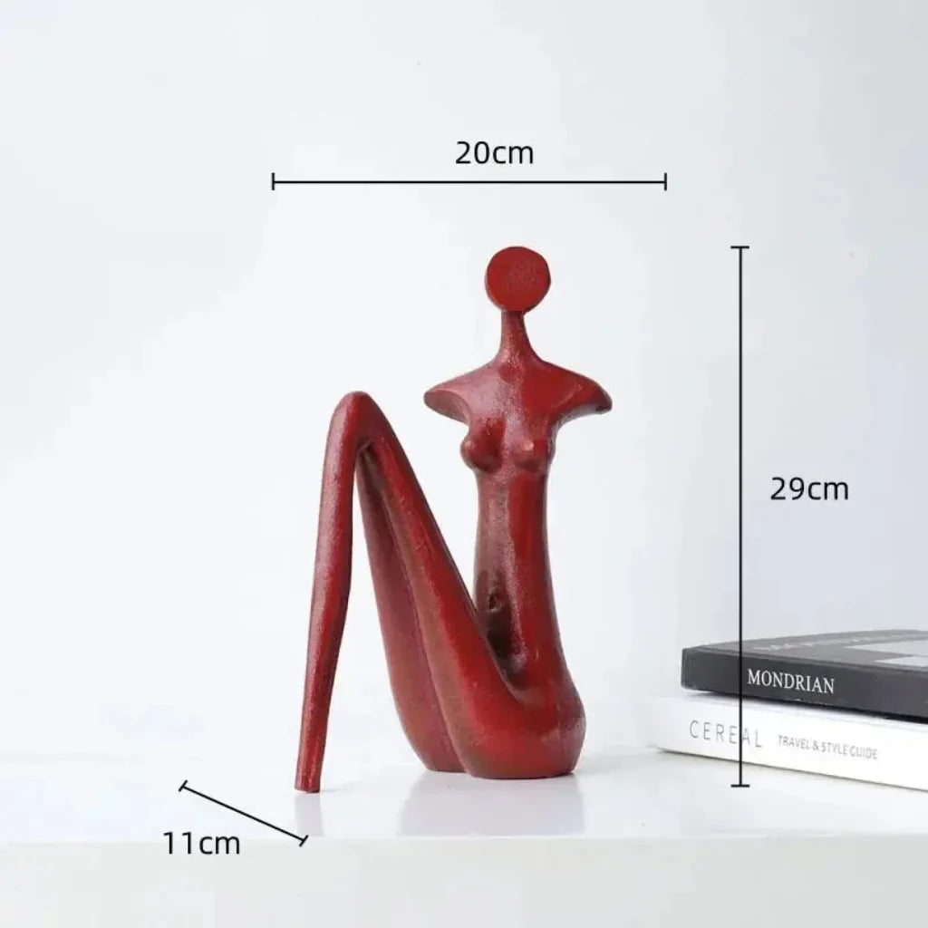 Abstract Metal Female Sculptures for Your Modern Home Decor