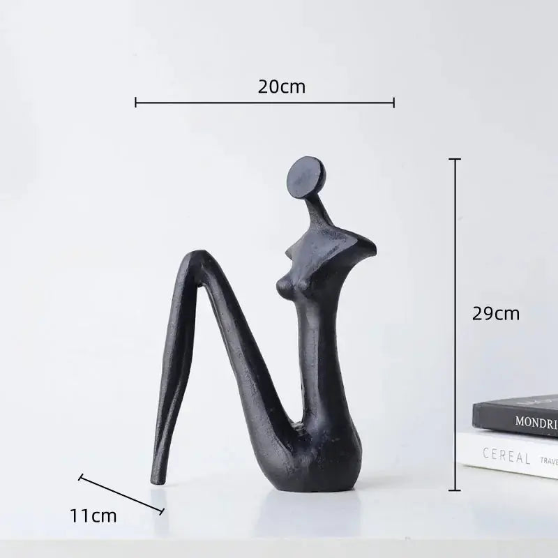 Abstract Metal Female Sculptures for Your Modern Home Decor