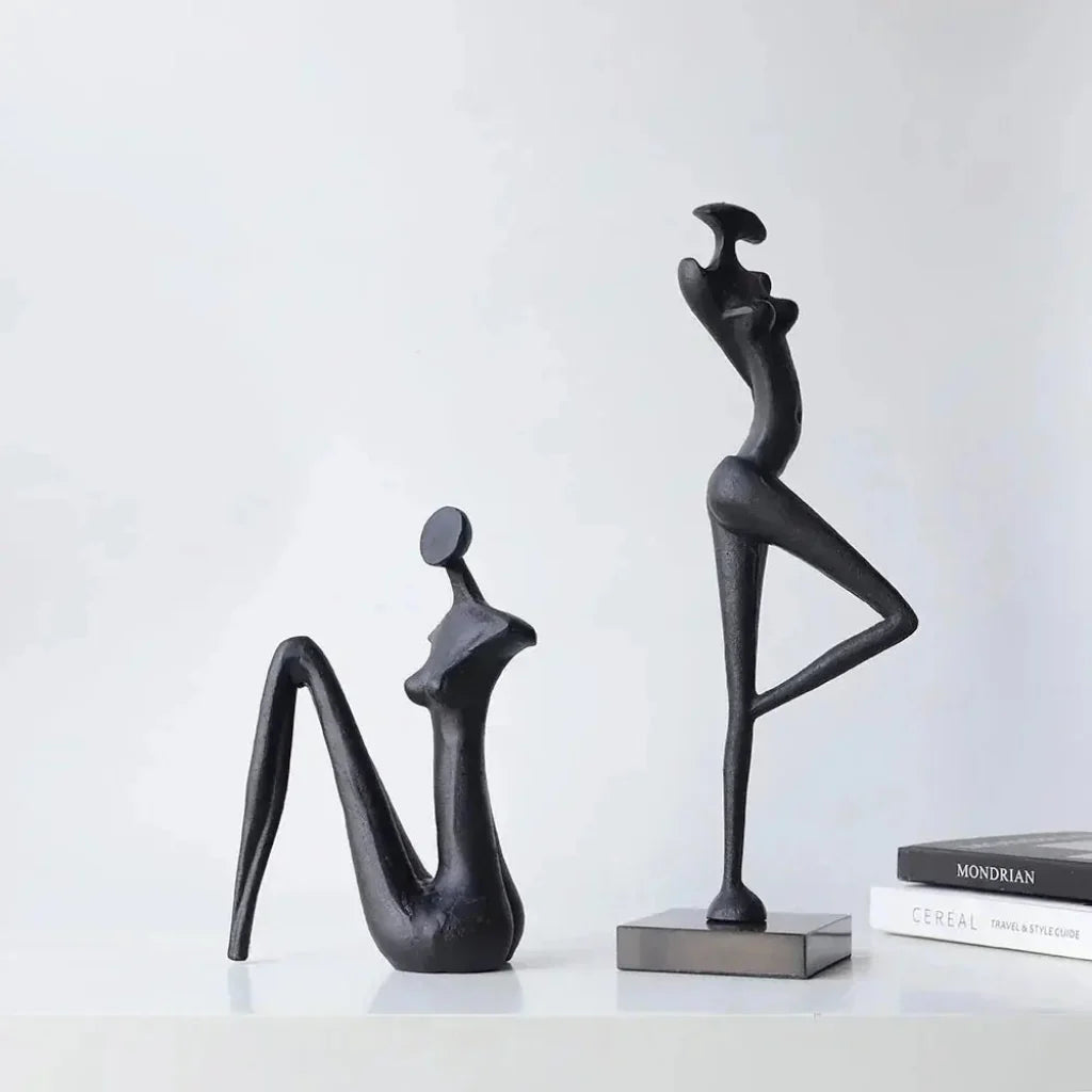 Abstract Metal Female Sculptures for Your Modern Home Decor
