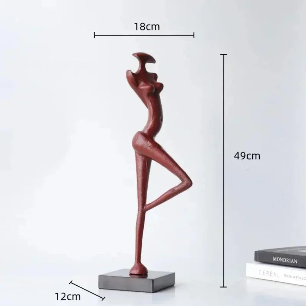 Abstract Metal Female Sculptures for Your Modern Home Decor
