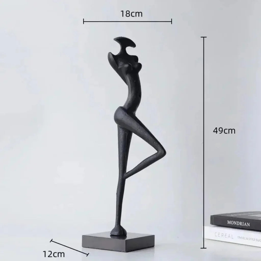Abstract Metal Female Sculptures for Your Modern Home Decor