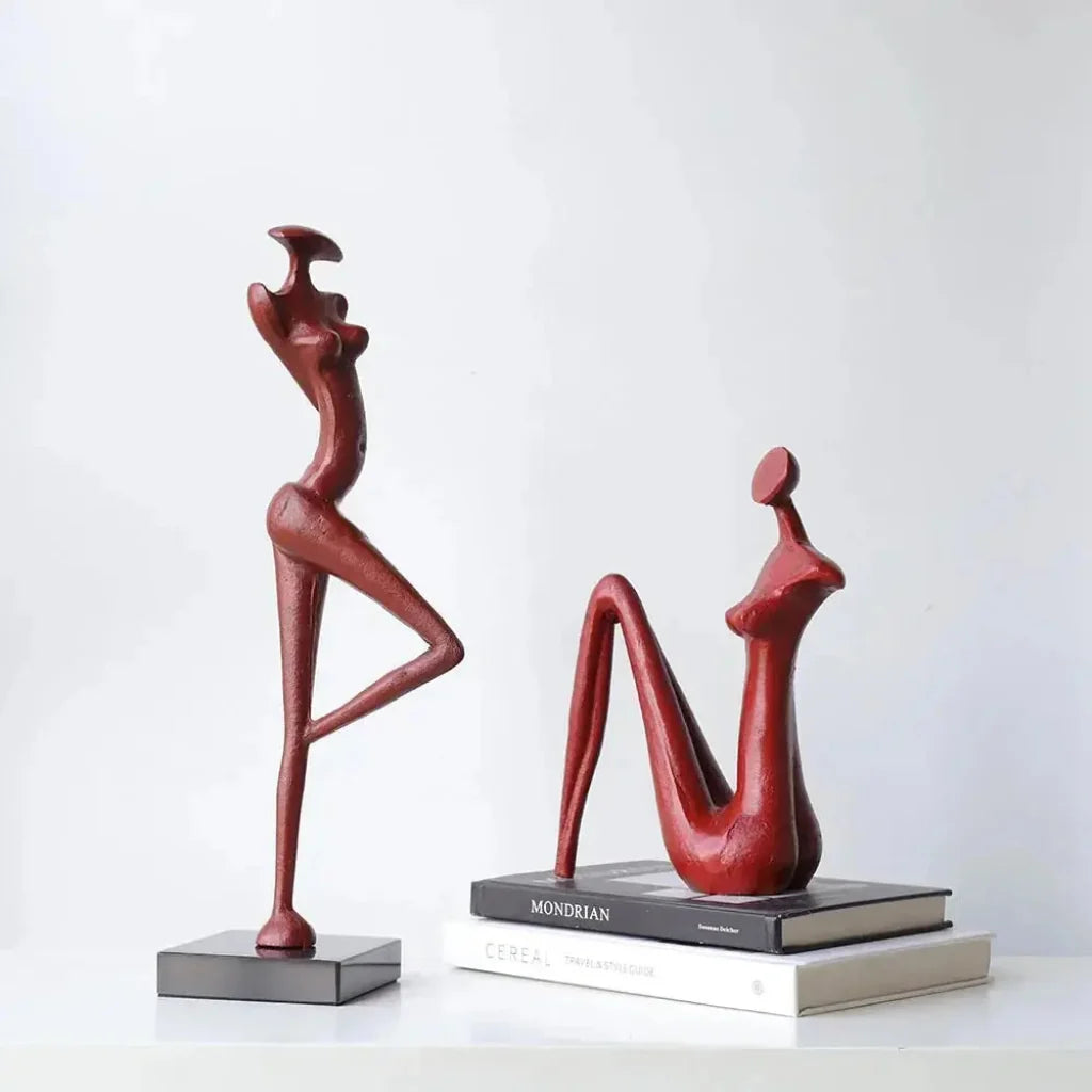 Abstract Metal Female Sculptures for Your Modern Home Decor