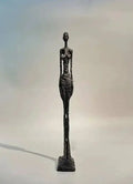 Abstract Standing Woman Brass Sculpture